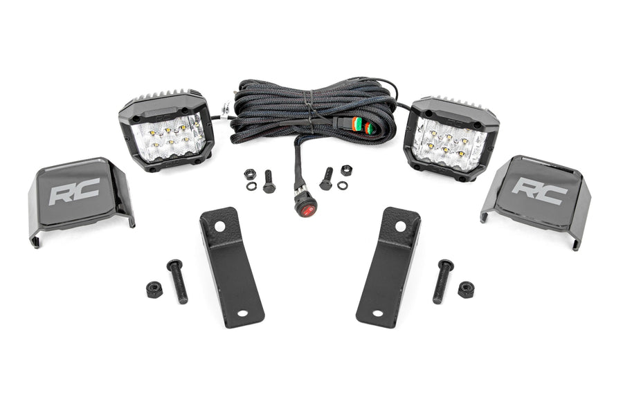 Kit de Luces LED | Montaje Trasero | 2" Cromado Pair | Ángulo Amplio | Can-Am Maverick Sport 1000R