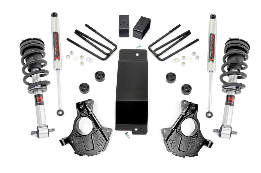 Kit de Elevación de 3.5 Pulgadas | Brazo de Control Inferior Aluminio/Acero Estampado | M1 Strut | Chevy/GMC 1500 (14-18 & Classic)