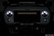 20 Inch LED Serie Cromado Light Bar | Dual Row | Ámbar DRL