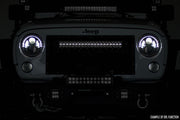30 Inch LED Serie Negro Light Bar | Dual Row | Blanco Frío DRL