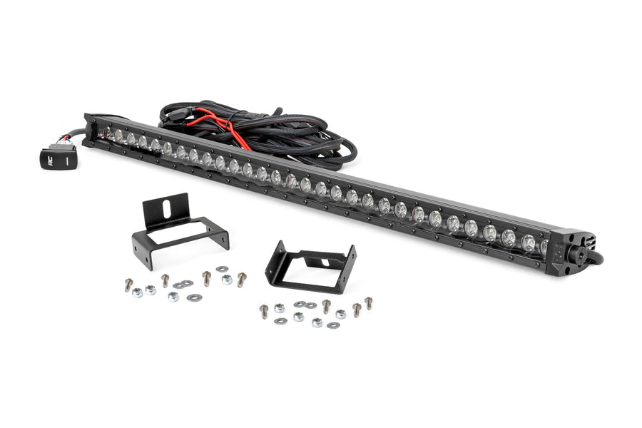 Kit de Luces LED | Grill | 30" Negro Single Row | Blanco DRL | Ford F-250/F-350 Super Duty (11-16)