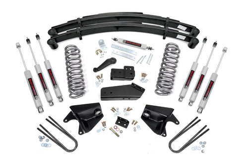 Kit de Elevación de 4 Pulgadas | Quad Amortiguadores Delanteros | Resortes Traseros | Ford Bronco 4WD (80-96)
