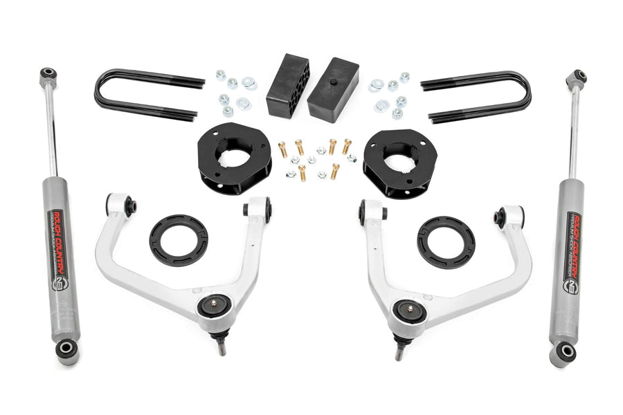 Kit de Elevación de 3.5 Pulgadas | Muelle Monohoja Trasero | GMC Sierra 1500 2WD/4WD (2019-2024)