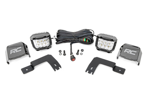 Luz LED | Montaje Debajo de la Caja | 3" Cromado Pair | Ángulo Amplio | Polaris XPEDITION ADV 5