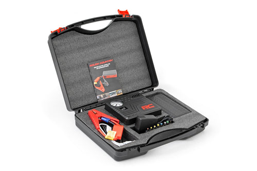 Kit con Arrancador de Bateria y Compresor de Aire