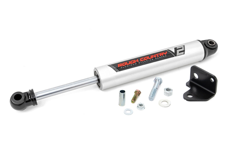 V2 Estabilizador de Dirección | Soporte de Reubicación | Jeep Wrangler JK/Wrangler Unlimited (07-18)