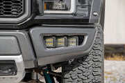 Kit de Luces LED | Montaje para Faros de Niebla | Triple 2" Negro Pair | Blanco DRL | Ford Raptor (17-20)
