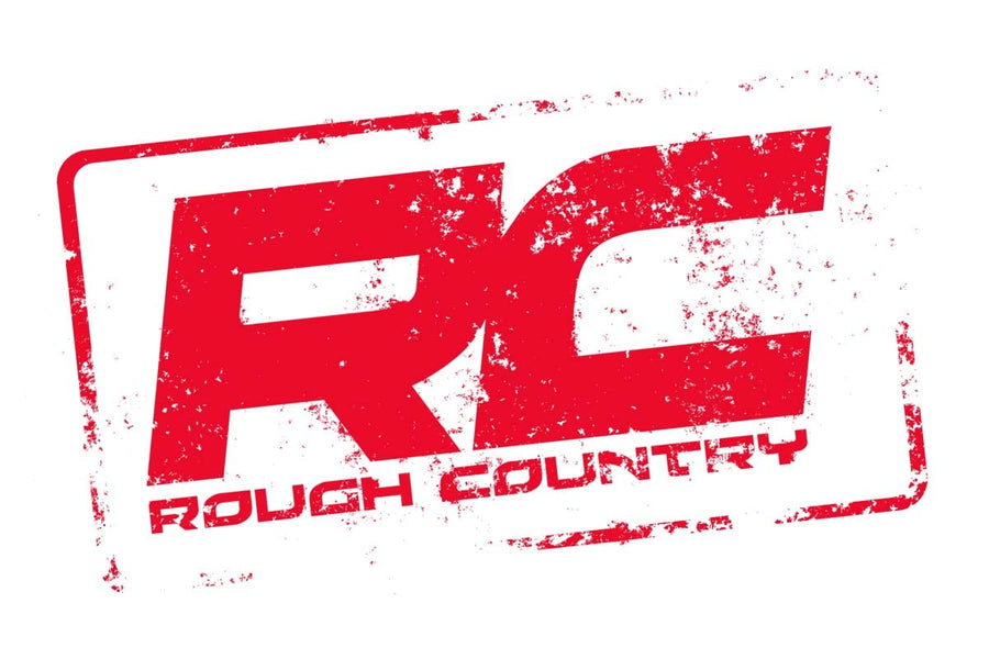 Calcomanía Rough Country | 2.5 Inch x 4.5 Inch | Grunge Logo