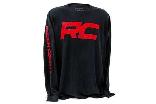 Playera Manga Larga Rough Country | Playera RC Tread | Negro | LG