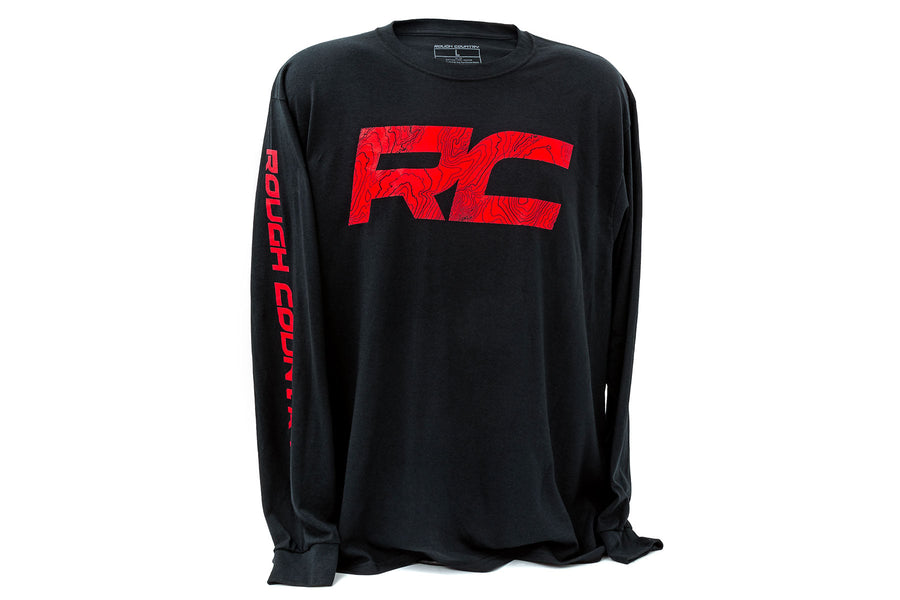 Playera Manga Larga Rough Country | Playera RC Tread | Negro | LG