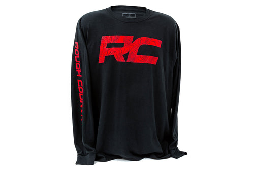 Playera Manga Larga Rough Country | Playera RC Tread | Negro | MD