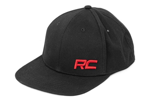 Gorra Rough Country | Visera Plana | Rojo Logo | Negro