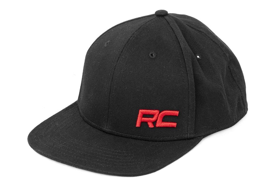 Gorra Rough Country | Visera Plana | Rojo Logo | Negro