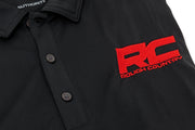 Playera Polo Rough Country | Logo Rough Country | Negro | Tela que Absorbe la Humedad | Talla M