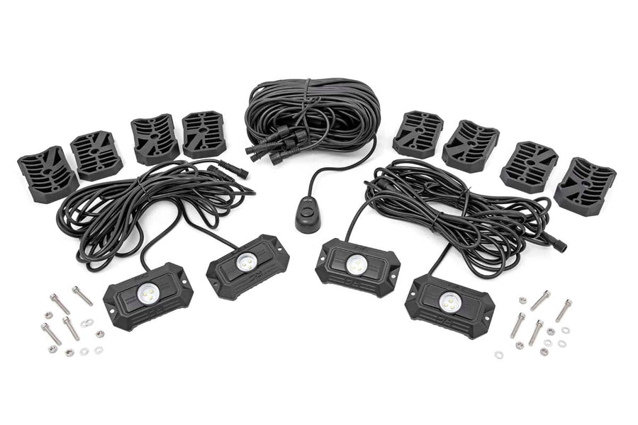 LED Rock Light  Kit | Juego de 4 Piezas