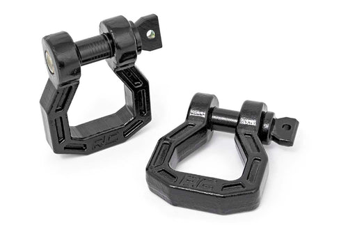 Grillete D | Forjado | Pair | Negro