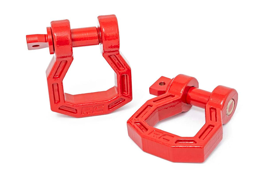 Grillete D | Forjado | Pair | Rojo