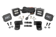 Kit de Luces LED | Montaje Trasero | 2" Negro Pair | Spot | Polaris Ranger XP 1000