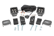 Kit de Luces LED | "A" Pillar Mount | 2" Negro Pair | Ámbar DRL | Polaris RZR PRO XP