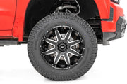 Rough Country 91M Serie Rin | Una Pieza | Negro Brillante | 20x12 | 8x180 | -44mm