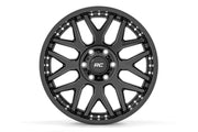 Rough Country 95 Serie Rin | Una Pieza | Negro Brillante | 20x10 | 8x6.5 | -19mm