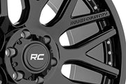 Rough Country 95 Serie Rin | Una Pieza | Negro Brillante | 20x10 | 5x5 | -19mm