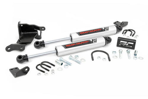 V2 Estabilizador de Dirección | Dual | Elevación de 2.5-8 Pulgadas | Jeep Gladiator JT/Wrangler JL (18-26)