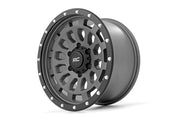 Rough Country 87 Serie Rin | Beadlock Simulado | Gris/Negro | 17x8.5 | 6x5.5 | +0mm