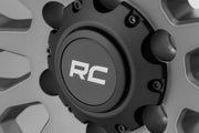 Rough Country 87 Serie Rin | Beadlock Simulado | Gris/Negro | 17x8.5 | 6x5.5 | +0mm