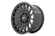 Rough Country 97 Serie Rin | Una Pieza | Negro Brillante | 20x10 | 8x170 | -19mm