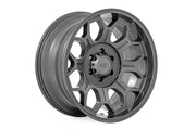Rough Country 77 Serie Rin | Una Pieza | Gris Gunmetal | 20x10 | 6x135 | -25mm