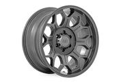 Rough Country 77 Serie Rin | Una Pieza | Gris Gunmetal | 20x9 | 6x5.5 | 0mm