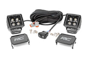 2 Inch LED Serie Negro Faros Auxiliares | Spot | Cuadrado | Ámbar DRL
