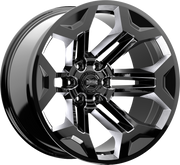 Pulso de Torque | Negro Brillante | 20x9 | 6x5.5 | -12mm