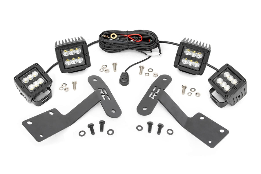 Kit de Luces LED | Montaje tipo Ditch | Dual 2" Negro Pairs | Spot/Flood | Toyota Tundra (14-21)