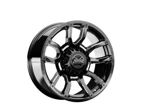 Impacto de Torque | Negro Brillante w/Milled Accents | 20x9 | 8x180 | 0mm