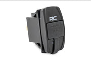 Inserto de Interruptor USB | 2x1 with Logo | Azul Back Light