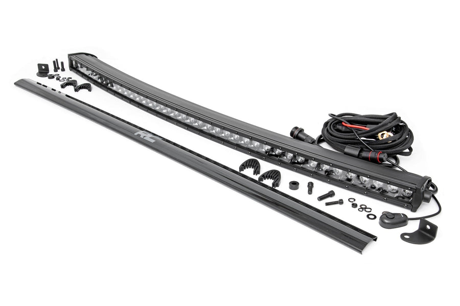 40 Inch LED Serie Negro Light Bar | Curvo | Single Row