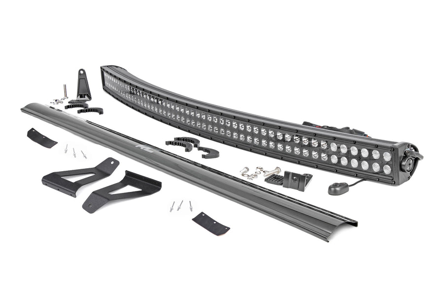 Kit de Luces LED | Montaje en Parabrisas | 50" BLK Dual Row | Jeep Cherokee XJ (84-01)