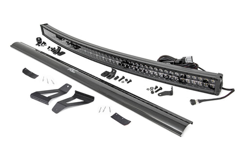 Kit de Luces LED | Montaje en Parabrisas | 50" BLK Dual Row | Blanco DRL | Jeep Cherokee XJ (84-01)