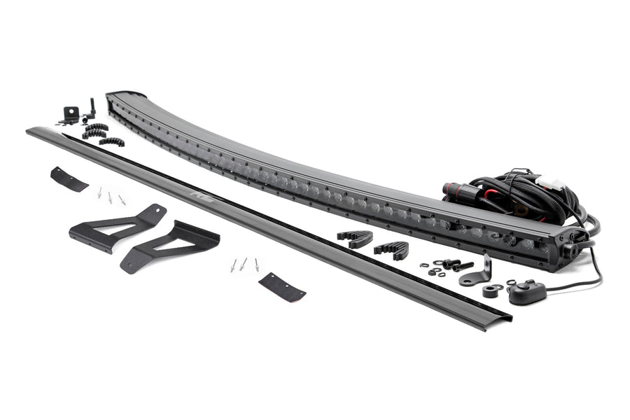 Kit de Luces LED | Montaje en Parabrisas | 50" BLK Single Row | Jeep Cherokee XJ (84-01)
