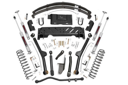 Kit de Elevación de 4.5 Pulgadas | Brazo Largo | RR Leafs | Jeep Cherokee XJ 4WD (1984-2001)