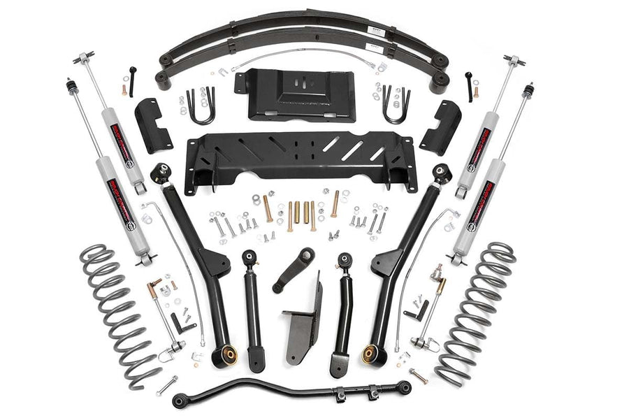 Kit de Elevación de 4.5 Pulgadas | Brazo Largo | RR Leafs | Jeep Cherokee XJ 4WD (1984-2001)