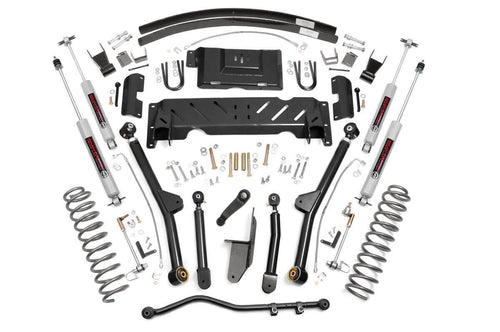 Kit de Elevación de 4.5 Pulgadas | Brazo Largo | AAL | NP242 | Jeep Cherokee XJ 4WD (1984-2001)