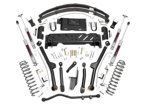 Kit de Elevación de 6.5 Pulgadas | Brazo Largo | NP242 | Jeep Cherokee XJ 4WD (1984-2001)