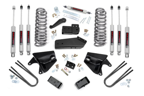 Kit de Elevación de 4 Pulgadas | Quad Amortiguadores Delanteros | Bloques Traseros | Ford Bronco 4WD (80-96)
